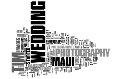 Tim Clark has been a Maui wedding photographer for over 25 years. Tims love for photography started from the young age of 10, when he first started taking pictures with his Dads Kodak instamatic. Later he inherited his uncles antique enlarger and started developing black and white film and making enlargements in the bathroom. After moving to Maui in 1988, Tim worked for one of only a handful of Maui wedding planners and soon became their top wedding photographer. Tims photography has won him awards with his landscape photography, but his true passion is wedding photography. Tim recalls, I like the feeling I get when I see the love between couples who are experiencing their new love. Being a part of weddings everyday revitalizes that feeling and feeds my soul. Now Tim is busy doing wedding photography every week, as well as photographing an occasional family portrait or corporate event. Your wedding day is an event that you will want to last a lifetime. It's also a great time to have family portraits taken. Tim states, The lovely flowers wilt away, the delicious food is consumed, but beautiful images will always help you relive your wedding. I can capture the moment in time when you are most happy and freeze that moment so that it can be relived over and over for the rest of your lives. That's what I do for my clients. Maui is the most enchanting destination wedding location in Hawaii. In photographing weddings in Maui, Tims goal is to make something special happen and for you to come home from Maui with your images firmly engrained in your wedding memories. Ask him about reprints and enlargements, wedding photography coffee table books, and DVD slideshows of your Maui wedding memories. Tim will also offer the complete Master DVD of all the images in highest resolution, so that you can print them yourselves and archive them for a lifetime.